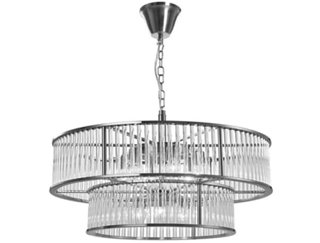 Luminária De Teto Pendente Toolight App1563 8cp 2 Chrome