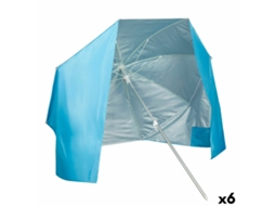 Parasol Aktive Azul 200 X 185 X 200 Cm (6 Unidades)