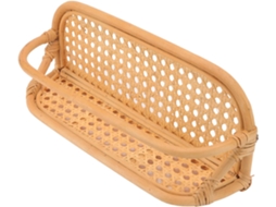 Prateleira De Parede Em Rattan Trançado À Mão, Suporte De Armazenamento Suspenso Natural Para Decoração Banheiro