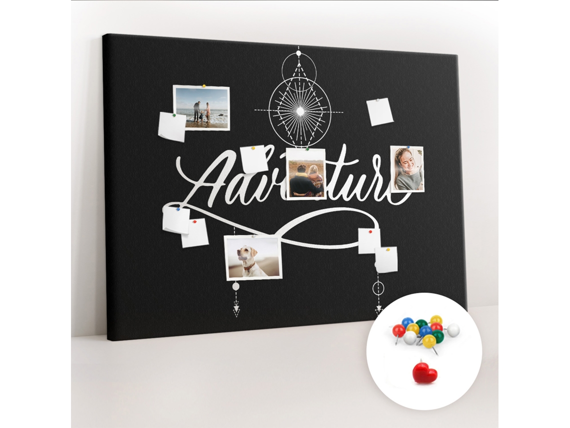 Painel De Cortiça Para Parede Aventura Para O Corredor Espelharte (140x100 Cm)