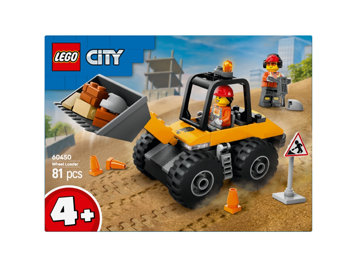 LEGO City: Carregadora de Rodas de Construção Amarela - 60450