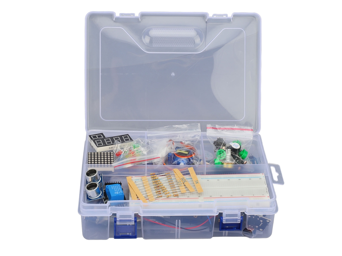 Kit De Aprendizado Com Sensor Ultrassônico E Motor Passo A Passo