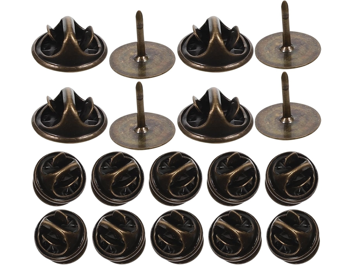 Conjunto de 50 alfinetes de cobre Villcase, compactos e leves, ideais para substituir alfinetes em broches e joias.