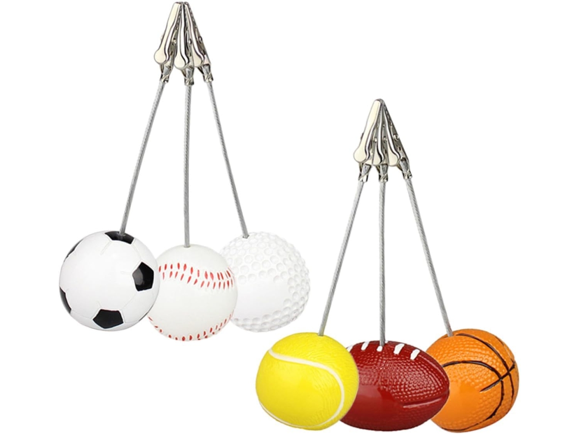 Conjunto de 6 Porta notas Multifuncionais Healeved em Resina e Metal, Reutilizáveis, com Base Esportiva para F
