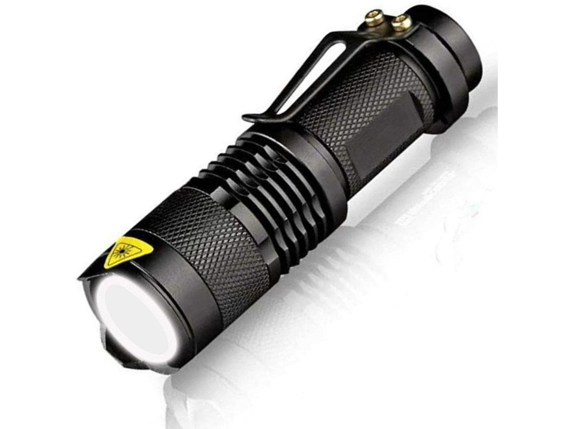 Lanterna Led de Bolso Tocha Pequena Superbrilhante de Alta Potência para Acampar Pescar Caminhar Preto BISBISOUS VIGA EUROPE