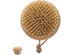 Escova De Bambu Com Cerdas Sisal Esfoliante Corporal Manual Para Remover Células Mortas E Massagear A Pele Cuidado