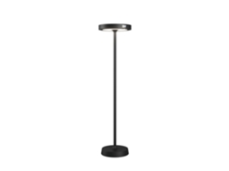 Barbell Solar Rf - Luminária De Chão Led Solar Recarregável De 65 W - Luminária De Chão Para Área Externa, 3 Alturas, 156-113-70 Cm, Preta