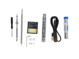 Kit De Soldadura Eléctrica Portátil Mini Com Tela Digital Inteligente Si012 Ponta T12b2+tsk