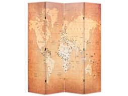 Room Divider, Room Dividers Vidaxl Amarelo Tecido (160 X 170 Cm)