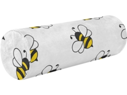 Costura com Estampa Abelha Voadora Desenho Animado Suporte Ergonômico Fácil de Limpar Ideal para Viagens,