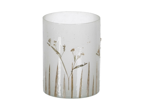 Castiçais Cinzento Dourado Cristal Ø 15 Cm 15 X 15 X 20 Cm BIGBUY HOME