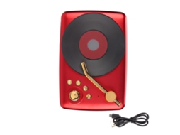 Caixa de som Bluetooth vintage EOOCOO com grave potente e conexão Bluetooth
