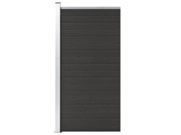 Fence Panel, Fence Panels Vidaxl Preto Wpc (n/a)