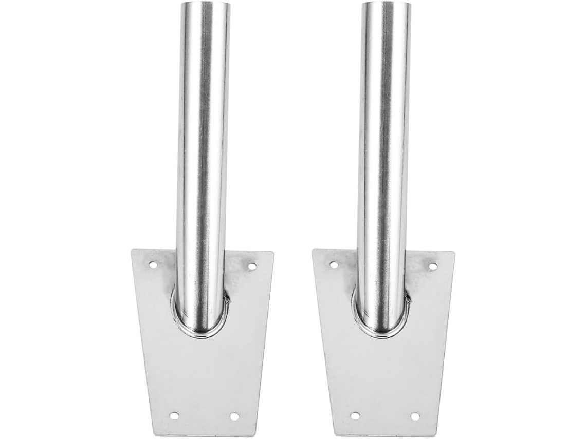 Suportes para Bandeiras com Design Angulado Exclusivo, Fabricados em Aço Inoxidável, Pacote com 2 Unidades,s À CHABERLU