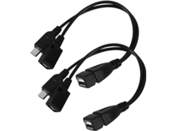 Cabo Adaptador Micro Usb Para Otg (2 Unidades), Preto, Smartphones E