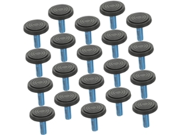 Conjunto De 30 Pés Niveladores Ajustáveis Com Rosca M8 Para Móveis E Armários, Com Base De Ferro E Abs
