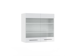 Móvel de vidro alto VICCO Fame-Line Branco 80 cm