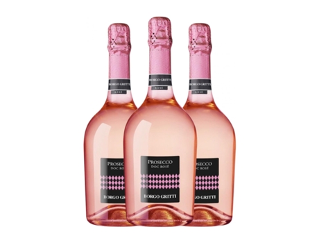 Espumante rosé BORGO MOLINO Rosé Extra Dry Extra Seco Prosecco (0.75 L - 3 Unidades)
