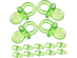 Chupetas Em Miniatura Para Chá De Bebê, Para Meninos E Meninas, 50 Unidades, Acrílico Verde Transpar Gokoco