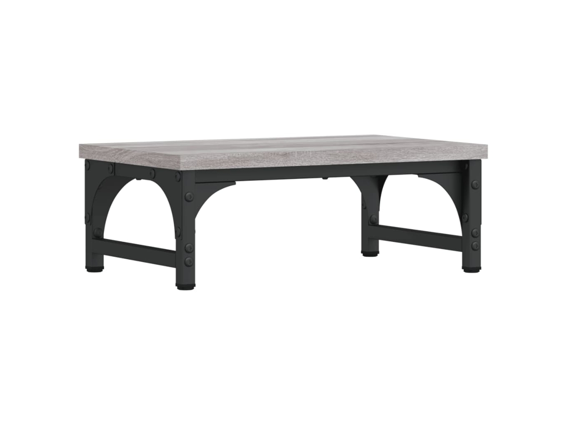 Vidaxl Suporte De Monitor 37x23x14cm Derivados Madeira Cinzento Sonoma