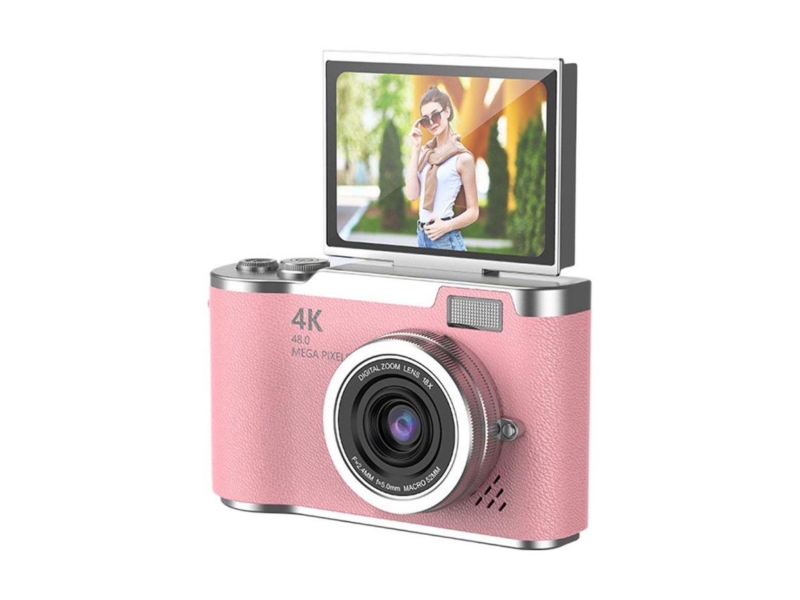 Câmera Ccd 4k, Câmera Ccd Digital Com Tela De Alta Definição De 2,4 Polegadas Para Captura De Tela Giratória E Funções De Captura Frontal Brilvibera