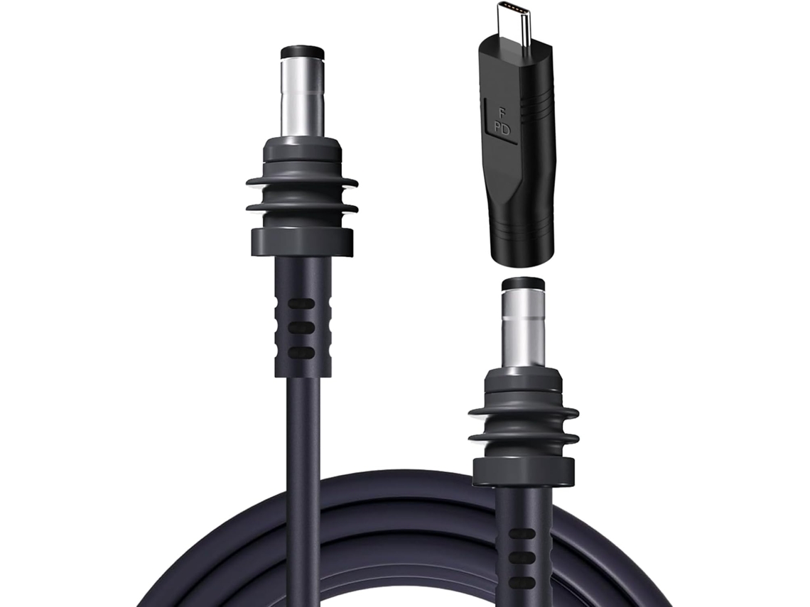 Cabo De Alimentação Dc Starlink Mini Com Adaptador Usb-c, Compatível Com Mini, 2m + Adaptador Usb-c