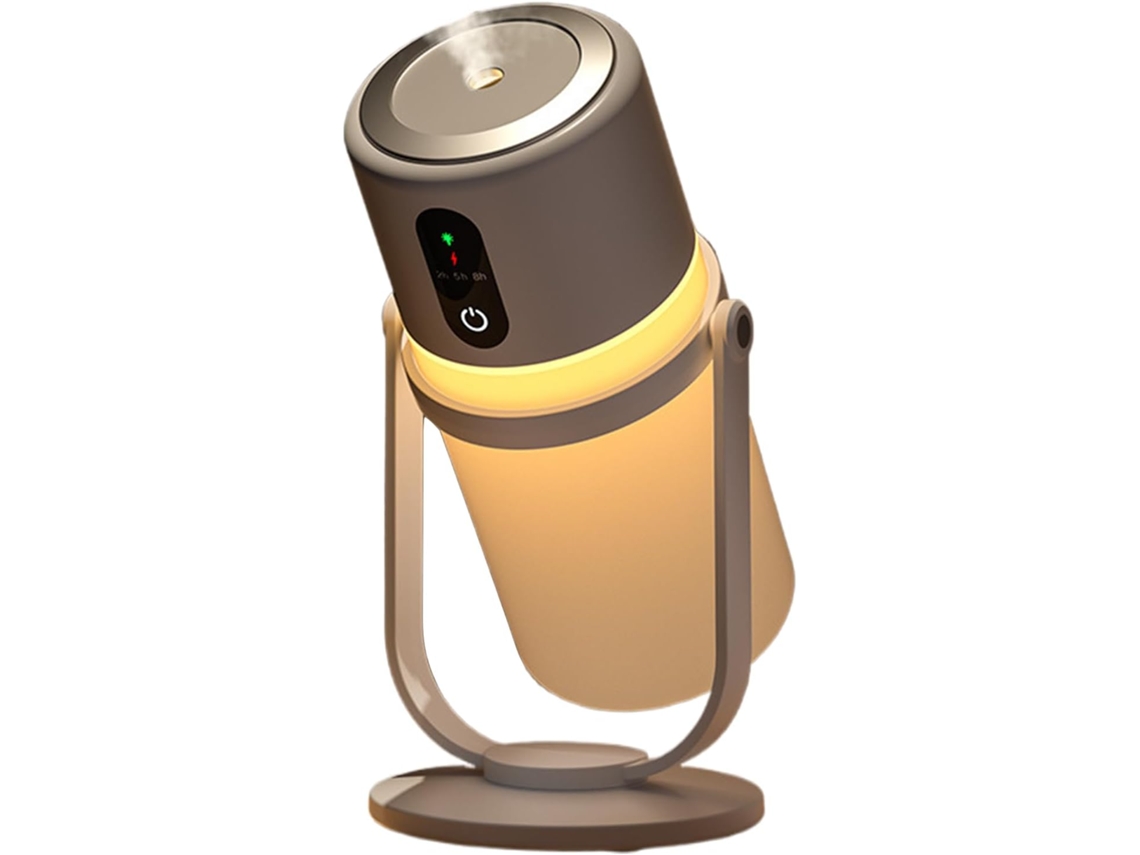 Umidificador Portátil De Viagem, 300 Ml, Silencioso, Com Luz Led, Ideal Para Plantas Interior
