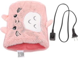 Bolsa De Água Quente Elétrica Recarregável Com Capa De Lã Macia Para Dores Menstruais, Dores Musculares, Dores Nas Costas, Rosa AQUAFORGE