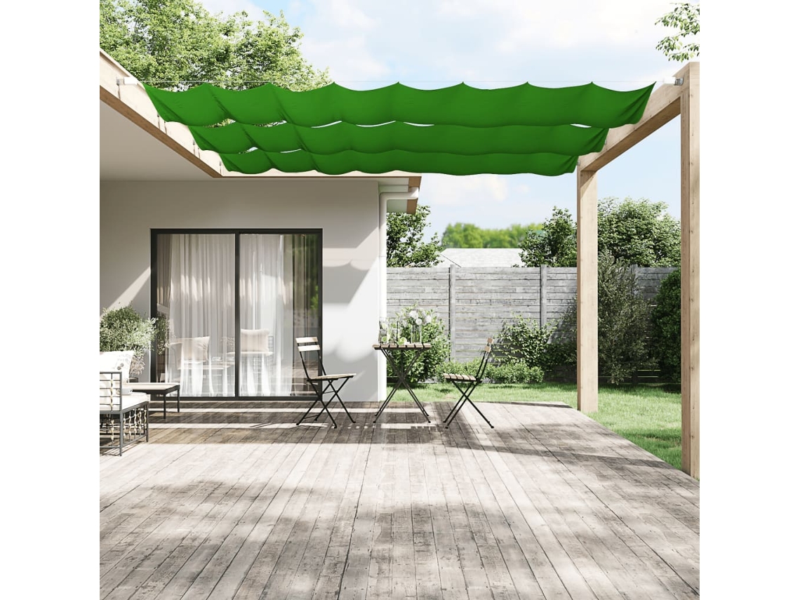 Vidaxl Toldo Vertical 60x420 Cm Tecido Oxford Verde-claro