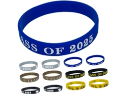 Conjunto Homsfou com 24 pulseiras de silicone para formação de professores de nível médio, ensino e presentes para formandos.