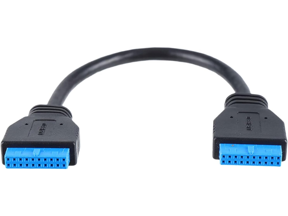 Cabo Extensor Usb 3.0 De 19 Pinos Com 1 Para 2 Conectores Extensão