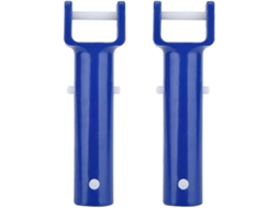 2 Escovas de Limpeza AQUAFORGE azul para piscina paredes fundo degraus e azulejos