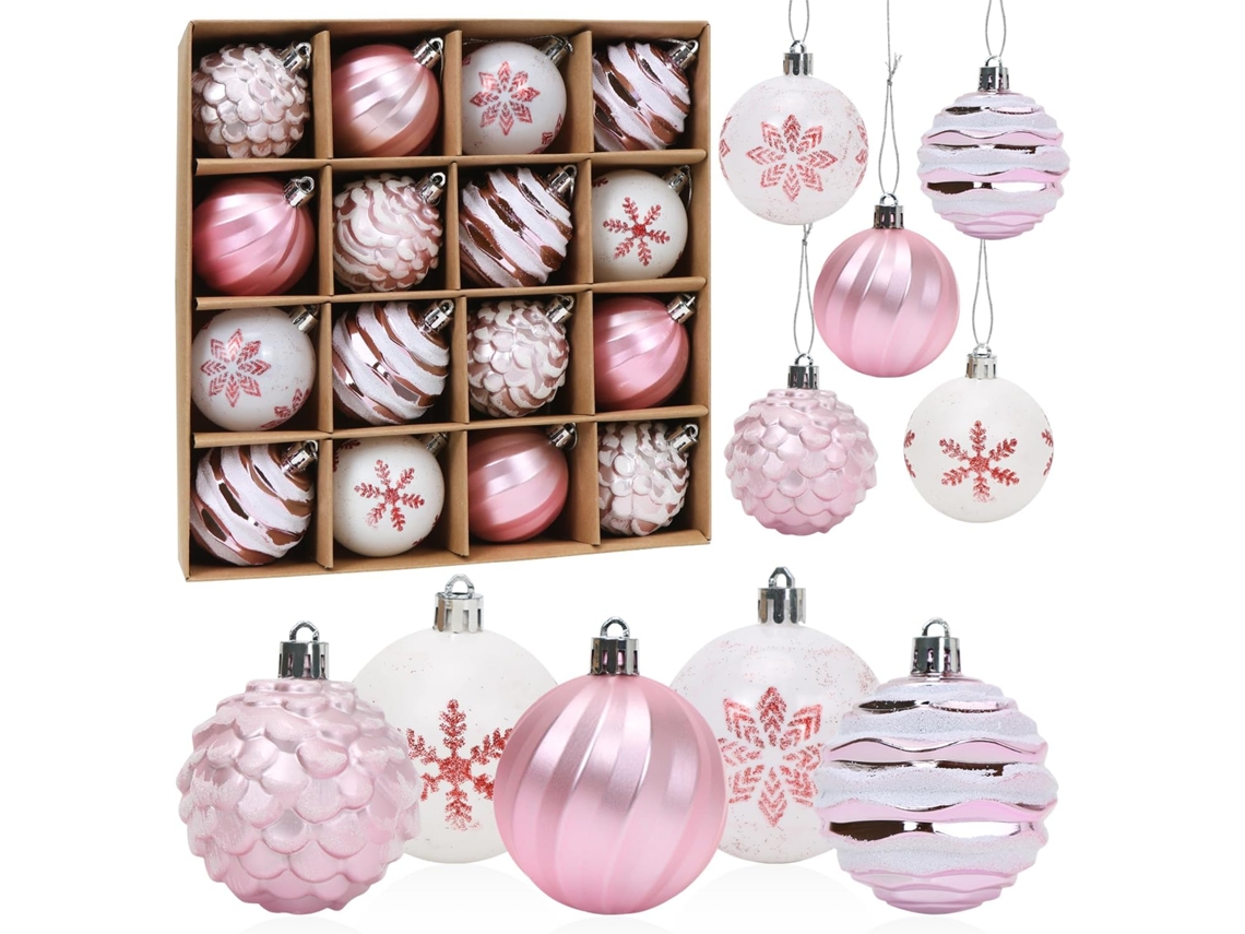 Bolas Decorativas De Natal - Branco