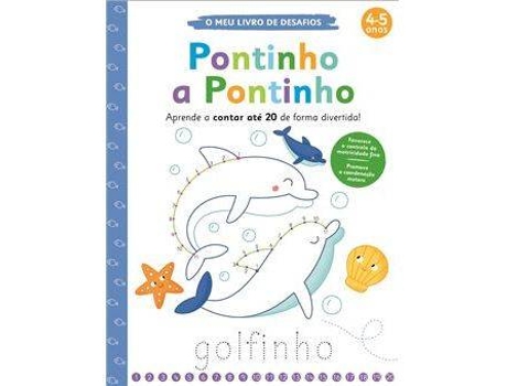 Livro O Meu Livro de Desafios - Pontinho a Pontinho de Elizabeth Golding (Português)