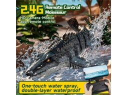 4drc S11 Rtr 2.4g Barco Rc Câmera Hd Wi fi App Canglong Dinossauro Mosassauro Jato Água Luz Led À Prova D'água Brinquedo Crianças MDUG