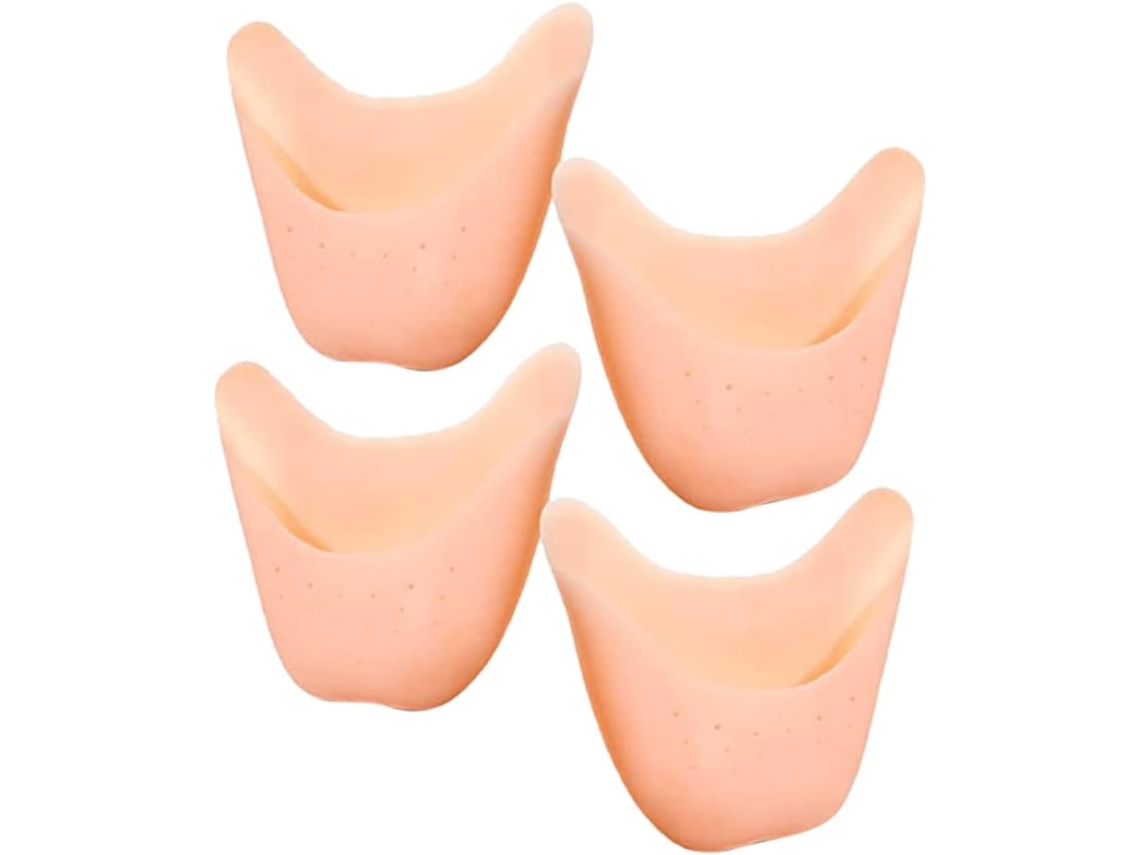 Protetores De Dedos Silicone Rosa Beavorty Para Mulheres, Proteção E Resistência A Danos, Adequados Para Sapatilhas De
