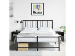 Vidaxl Mesas De Cabeceira 2 Pcs 34,5x39x44 Cm Aço Preto