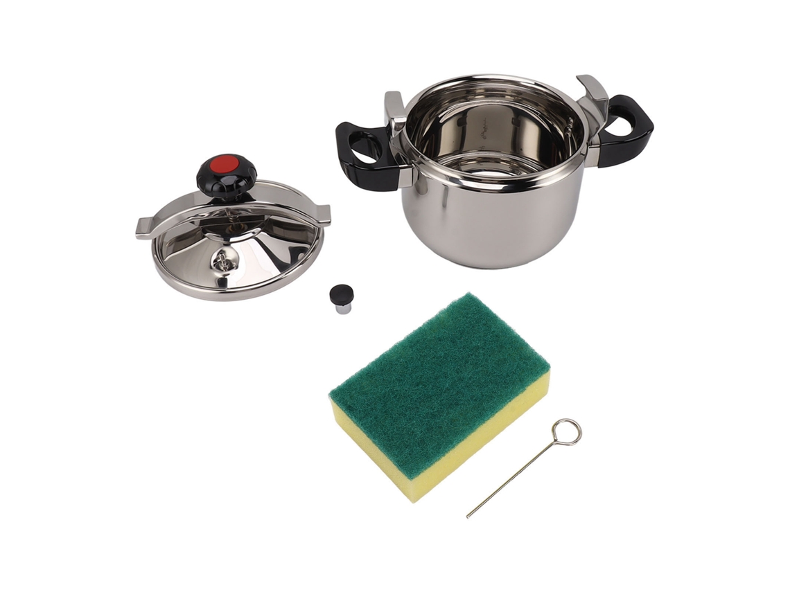 Laxiscreed Panela De Pressão Em Aço Inox 7l Para Indução E Chama, Segura E Durável