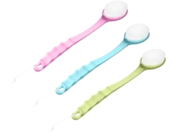 Conjunto De 3 Escovas Banho Com Cabo Longo Veemoon Para Costas, Corpo E Pernas