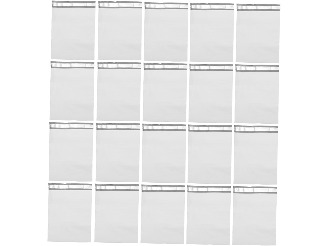Paquet D'expédition Express Autoadesivos 100 Pcs Em Plástico Branco