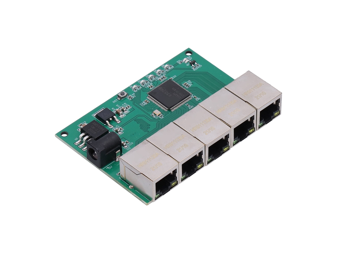 Módulo Switch 5 Portas Ethernet Gigabit Ativo