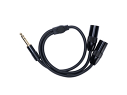 Cabo Adaptador LAXISCREED 6.35mm Trs para Xlr Macho Duplo