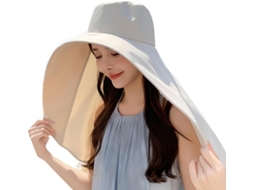 Chapéu Adulto Para Atividades Ao Ar Livre, Com Abertura Para Rabo De Cavalo, Proteção Para O Pescoço E Ombros
