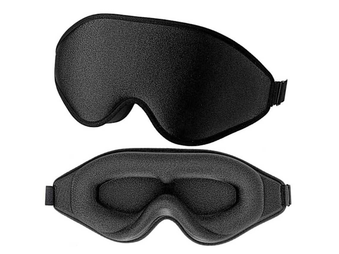Máscara de Dormir de Seda, Olhos 3d Estéreo para Sono Profundo, Confortável, Ajustável e com Bloqueio de Luz, Ideal para Homens e Mulheres AQUAFORGE