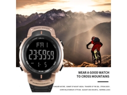 Reloj Deportivo Digital Al Aire Libre Impermeable Luminoso Para Hombre Oro Negro