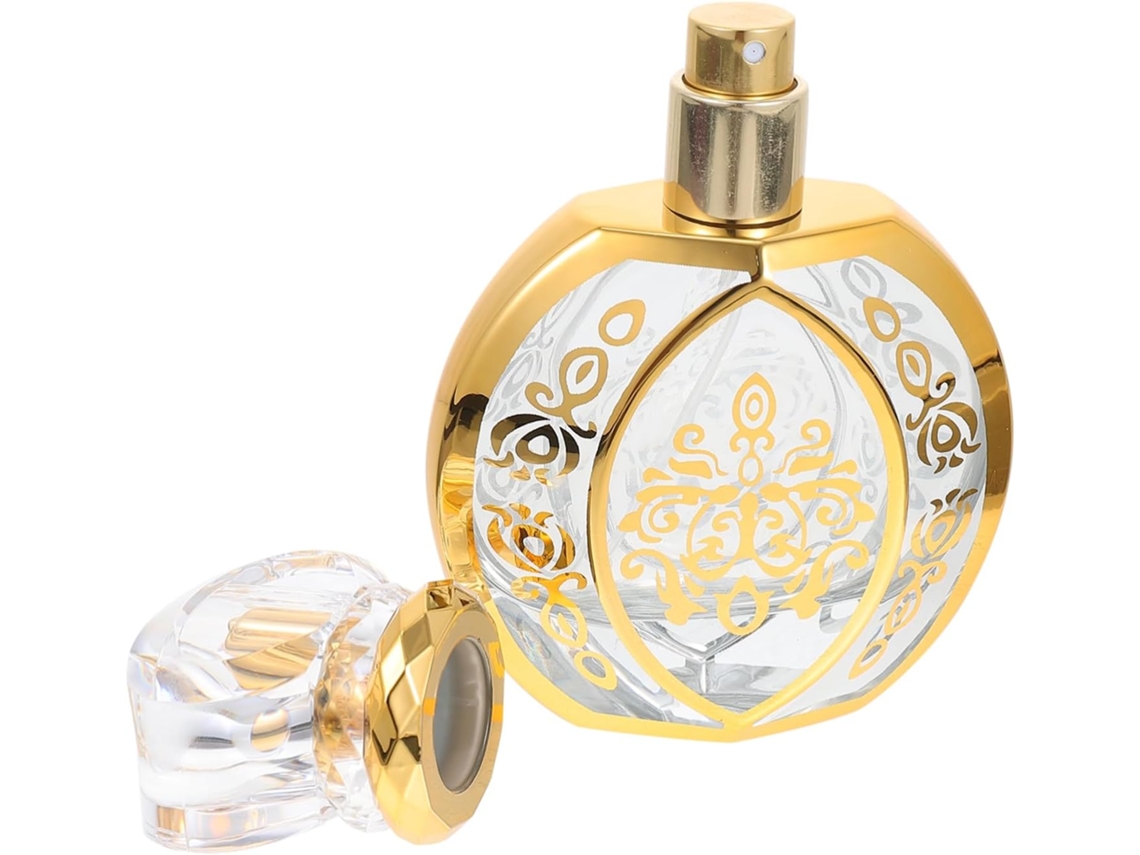 Frasco De Vidro De 50ml Para Perfume Com Spray, Frasco Vintage Recarregável.