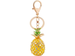 Chaveiro De Cristal De Abacaxi Com Strass, Pingente De Carro, Joias, Acessórios Para Chaveiro Aquaforge (amarelo)