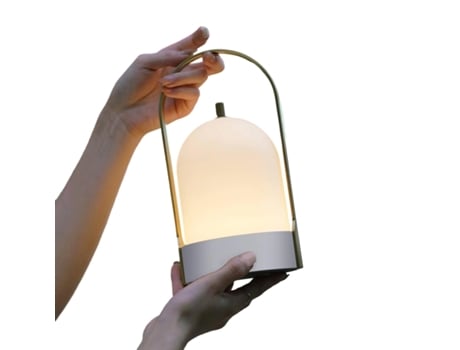 Lâmpada De Mesa Portátil, 4000mah Recarregável Sem Fio Para Mesas, Lâmpada De Cabeceira Ajustável Por Toque, Lanterna Led Portátil, Branca Jeiibrzui