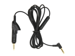 Extensão de Áudio Qc15 com Microfone e Controle de Volume para Fones de Ouvido