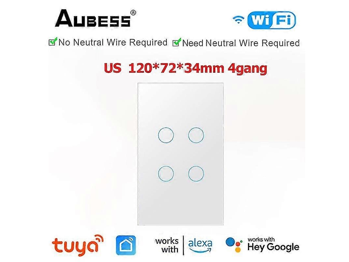 Tuya Wifi Touch Eua Ue Painel De Vidro Touch App
